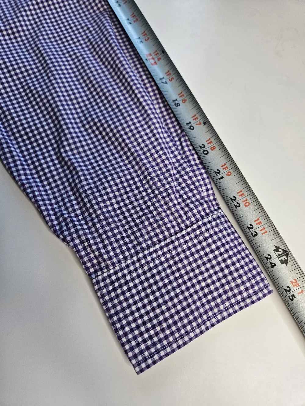 Polo Ralph Lauren Regent Classic Fit purple gingham button up long sleeve shirt